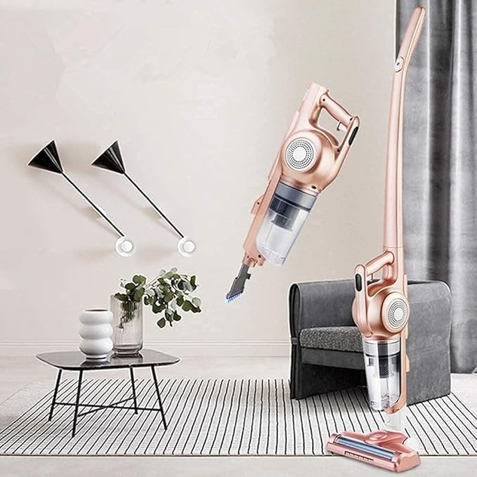 Cordless Vacuum Cleaner Stick Vacuum with Rechargeable Battery Lightweight 2-in-1 Cordless Vacuum with Powerful Suction Hardwood Floor Vacuum Cleaner