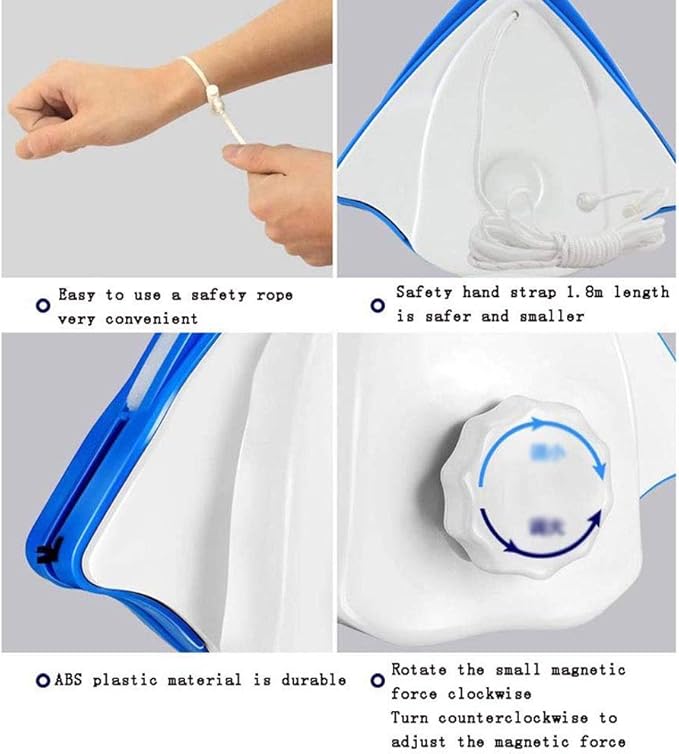Hollow Double-layer Glassware Glass Window Cleaner Cleaning Scraper （16 * 12.3 8.5cm）