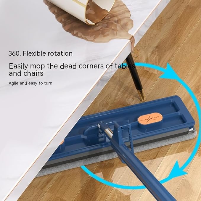 Microfiber Flat Mop for Floor Cleaning Reusable Wet &amp Dry Floor Mop with Adjustable Handle Dust Mop for Hardwood Tile &amp Vinyl Floors (4)