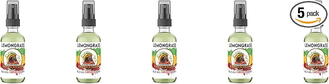 5 Pack of KronicKiller Air Freshener &amp Burning Oil Liquid Spray 1 Fl Oz Long Lasting Scent Duration Car &amp Room Deodorizing (Lemongras)