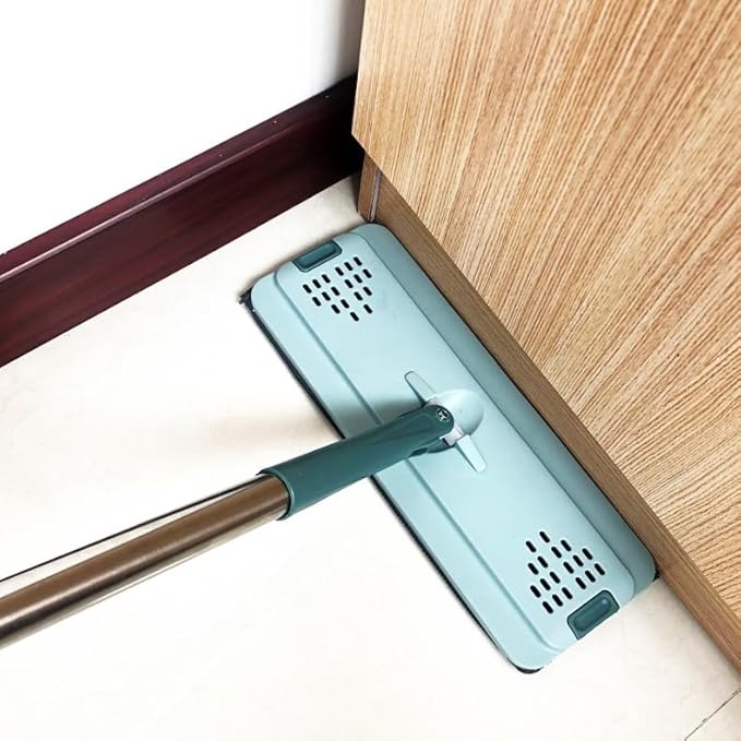 Hand Free Floor Mop Dry and Wet Dual-Purpose Pier Cloth Support Handle