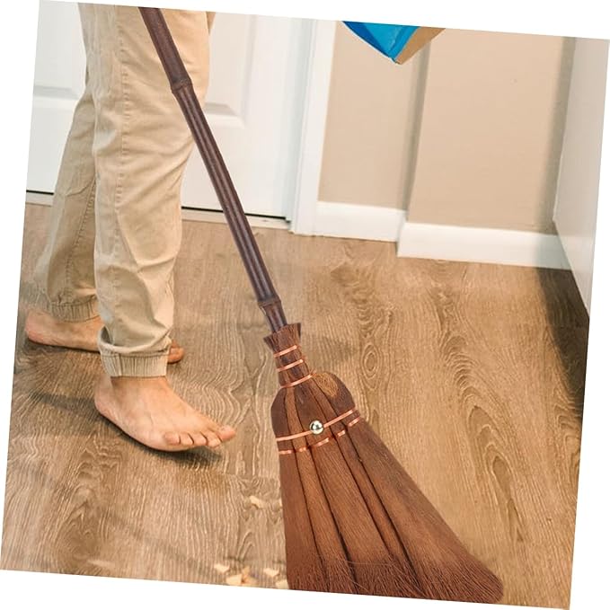 2pcs Boys and Girls Toy Broom Set Mini Hand Sweeping Broom Natural Bamboo for Indoor Outdoor Cleaning Boy Girl for Home Kitchen