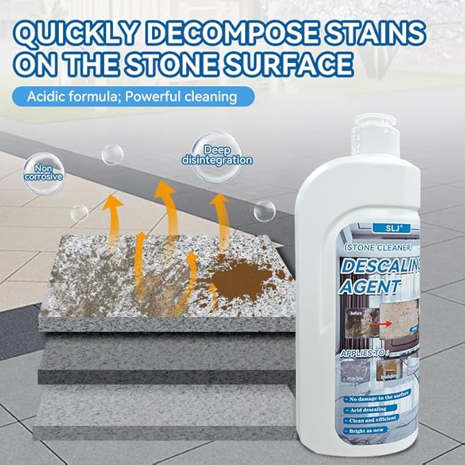 500ml Marble Cleaner Remover Granite Descaling Agent Stone Stain Cleaner Professional Stone Cleaning - Stain Remover for Cleaning Concrete Marble Granite Tile