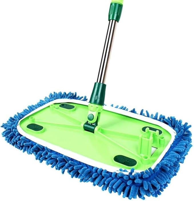 Stainless Steel Rod Flat Mop Lazy Fast Hand-Free Mop for Household Wood Floor Tiles Mopp