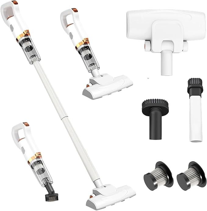 4 in 1 Cordless Vacuum Cleaner Powerful Stick Vacuum for Hardwood Floor 35 Min Rechargeable Battery Lightweight Upright Vacuum for Pet Hair Carpet
