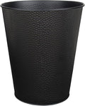 Wastebasket for Bedroom Bathroom Trash Can 6 Liters Black Stainless Steel
