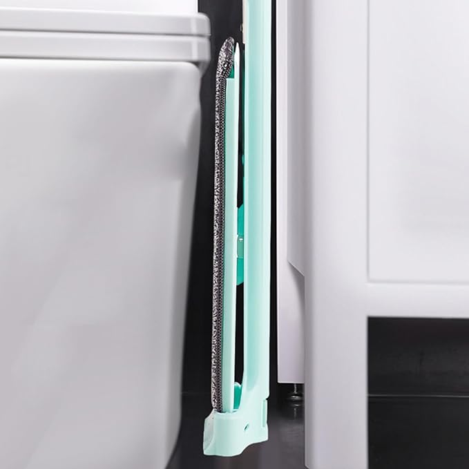 Mop Hand Wash Free 360° Rotatable Long Handle Wet Dry Use Floor Mop 50 Inch Extended Rod 13.78 Inch Panel - Ergonomic Design Easy Cleaning Ideal for Home and Bedroom