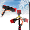 Window Cleaning PoleExtendable Cleaner Conservatory Roof Water Fed Telescopic Brush Cleaning Photovoltaic and Solar Panels24FT/7.2m