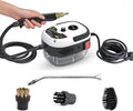 McbeAn Steam Cleaners 2500W Handheld Steam Cleaner with 3 Brush Heads 6-Level Adjustment 3BAR Steam for Home Use Grout Tile Car Detailing Kitchen Bathroom