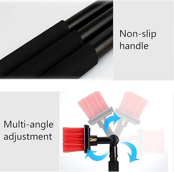 24ft Water Fed Window Cleaning Pole Conservatory Solar Panel High Reach Telescopic Extendable Extended Extension Brush Equipment Hose Fed Kit