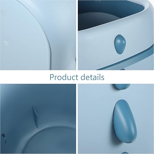 Cabilock Kitchen Trash can Dinosaur Trash Can Open Top Paper Wastebasket Tabletop Garbage Bin Round Countertop for Home Office Bathroom Kitchen Plastic Garbage Bin