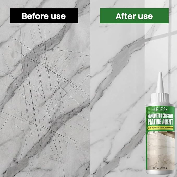 Multi-Surface Nano Crystal Coating: Granite Countertop Cleaner with Protection for Stone Surfaces - Restores Shine &amp Polishes Granite Marble Quartz Tiles and More (3 pcs)
