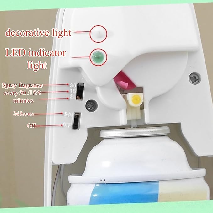 4 Pcs Automatic Air Freshener Spray Dispenser Wall Mounted or Free Standing Automatic Spray Dispenser Commercial and Home Use Battery Not Include