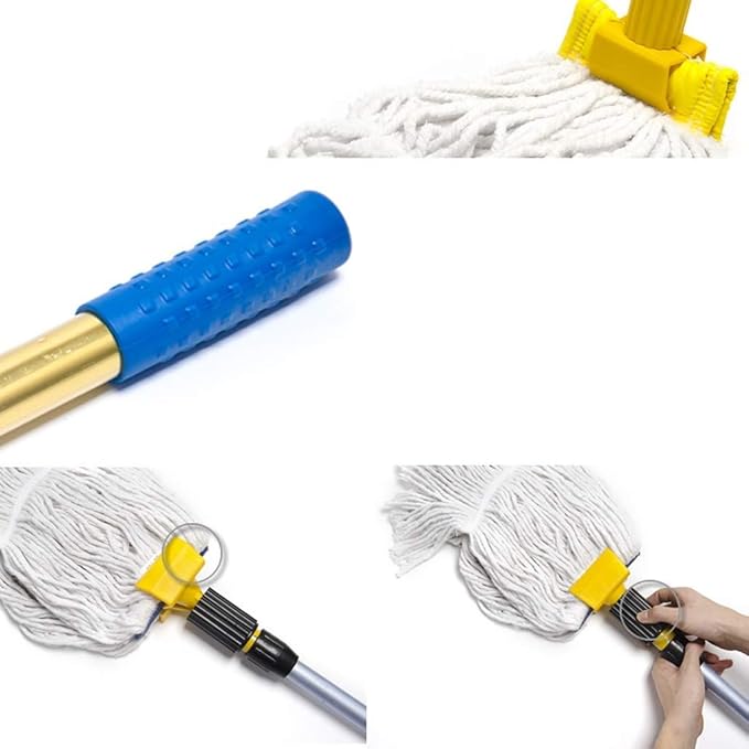 Mop - Microfiber Silver Dust Mops Washing Hand Release Floor Cleaning