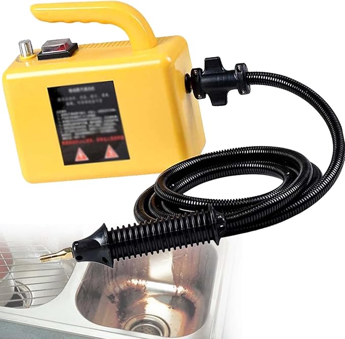 High Pressure Handheld Steam CleanerCleaning Car Steam EngineFor Car Detailing Portable Electric Steam Engine Home Kitchen Floor (Two Colors Available)Yellow-110V