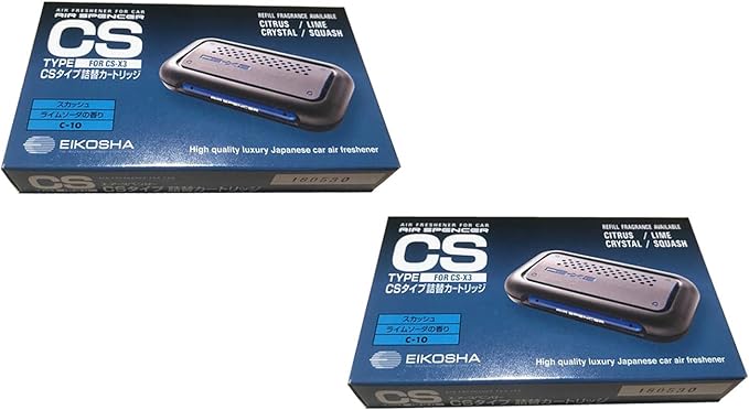 CS-X3 CSX3 Squash Air Spencer Freshener 2 Unit Cases (H4) &amp 2 Refills (C-10) Eikosha Japan Car Freshener