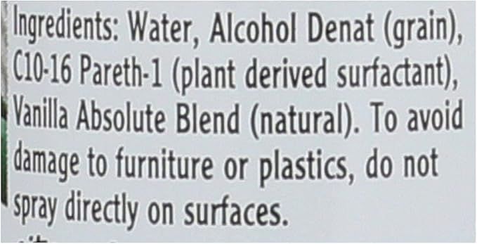 Air Scense Air Freshener - Vanilla - Case of 4 - 7 oz