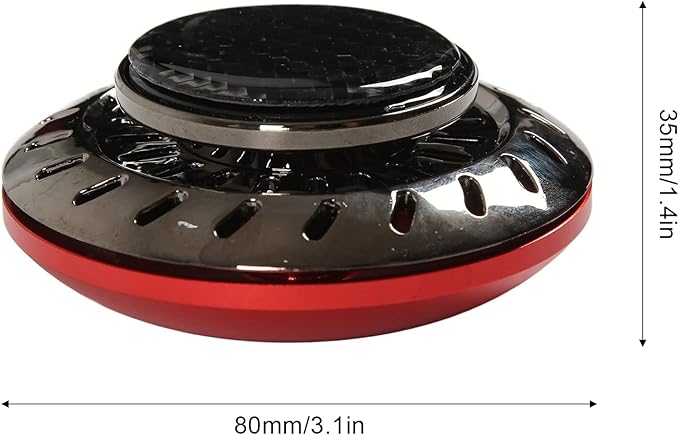 Car Air Freshener Flying Disc Design Long Lasting Aromatherapy with Plant Extracts Adjustable Fragrance Intensity Odor Removal for Car Interior Purifies Air Includes 2 (Red)