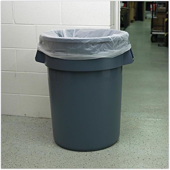22 Micron Equivalent High-Density Can Liner in Clear