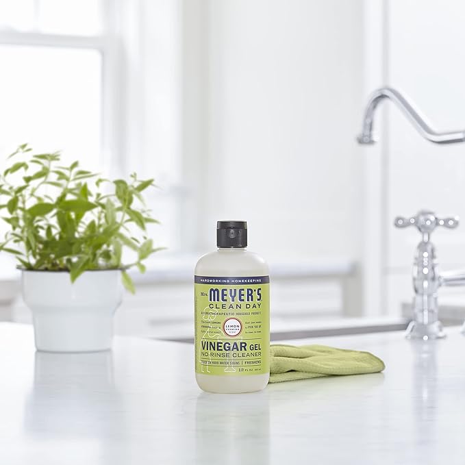 MRS. MEYER'S Clean Day Vinegar Gel Cleaner Lemon Verbena (12 Fl Oz Pack of 1)