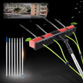 Generic Cleaning Photovoltaic and Solar Panels 3-12M Washing Set Equipment Extension Pole Cleaning for Trucks WindowsWindow Glass Wall Photovoltaic Panel Cleaning/6M Rod/30Cm Brush Head
