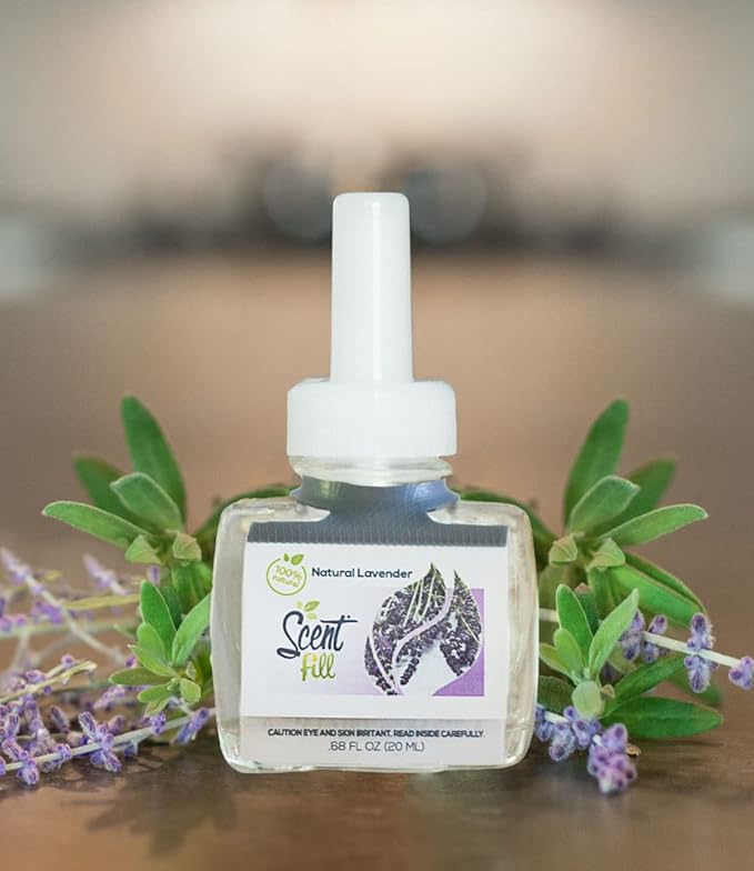 Scent Fill 100% Natural Lavender Plug in Air Freshener Scented Oil Refills 3 Refills