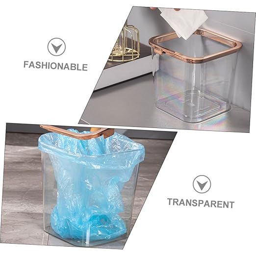 DECHOUS 2pcs Storage Bins Trash Can Pressure Ring Heavy Duty Garbage Bin Wastebasket Kitchen Garbage