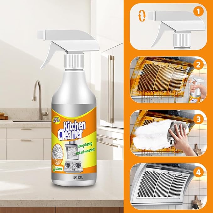 2025 New Kitchen Foam Cleaner Kitchen Cleaner Foam Spray Stubborn Stains Cleaner Kitchens Bubble Cleaners Spray All-Purpose Kitchens Pots And Pan Cleaners (1)