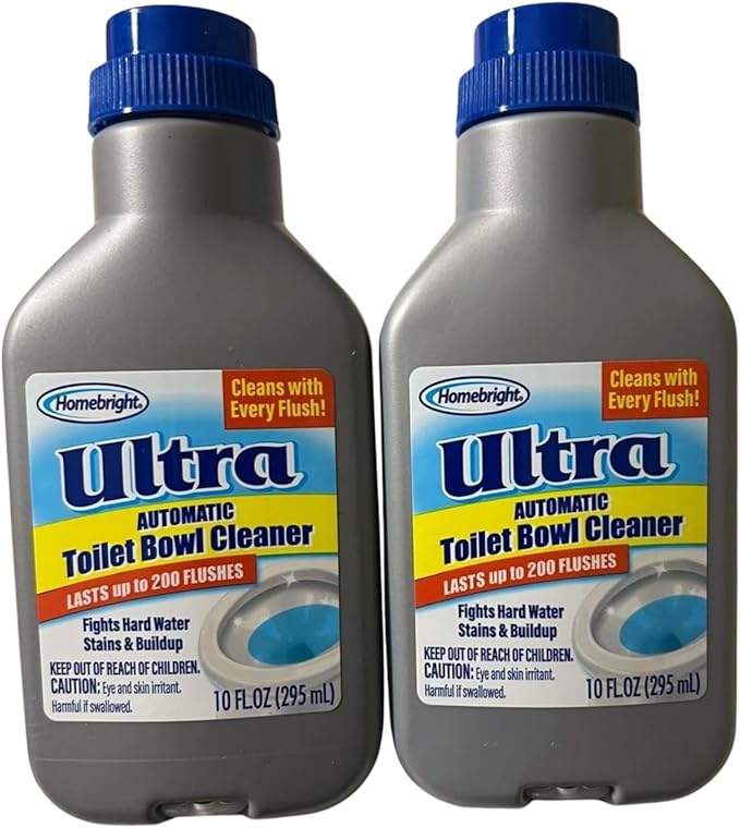 Ultra Automatic Toilet Bowl Cleaner Fights Hard Water and Stain Buildup Cleans with Every Flush Lasts Up to 200 Flushes 10 fl oz