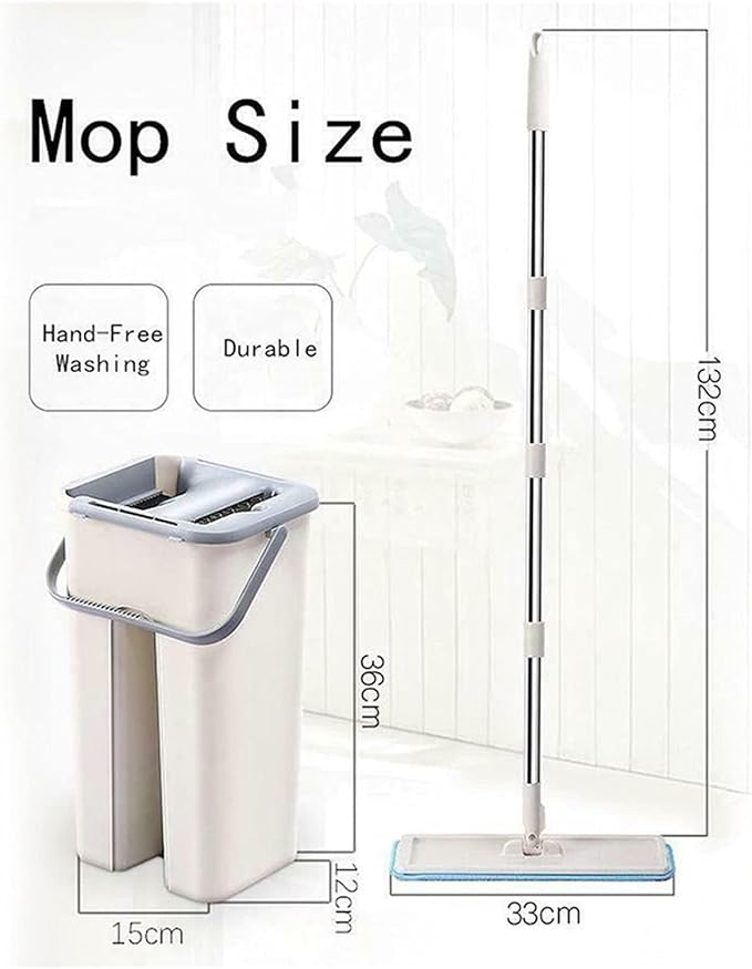 Vacuum Cleaner Dust Wizard Mop Kit - 5pcs &amp 1pc Cloth Set for Tile Marble Home &amp Kitchen - Ideal for Broadleaf Trees &amp Carpets Cleaning