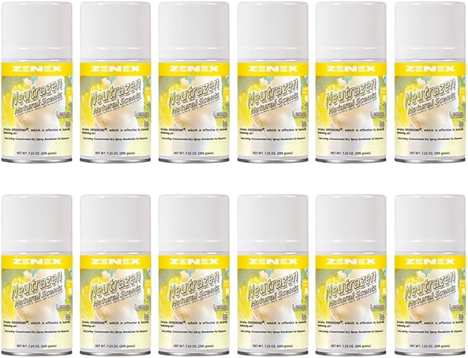 Zenex Neutrazen Lemon Ice Scent Metered Odor Neutralizer - 12 Cans (Case)