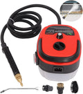 Steamer for Cleaning Pressure Steam Cleaner Handheld High Temp Portable Steam Cleaner Electric Steam Machine for Home Use Grout Tile Car Detailing Kitchen Bathroom (Red)