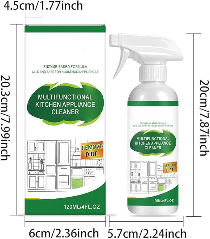 Natural Kitchen Cleaner Spray - 2026 New Multi-Purpose Kitchen &amp Appliance Cleaner for Cabinets Counters Stoves and Ovens