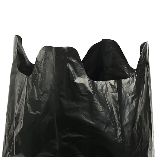 Commander 42 Gallon 4 MIL Black Heavy Duty Trash Bags - 33'' x 45'' - Pack of 128 - for Home Kitchen Lawn Outdoor Construction &amp Contractor'