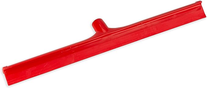 SPARTA 3656805 Plastic Floor Squeegee Shower Squeegee Heavy Duty Squeegee With Rubber Blade For Windows Glass Shower Doors Floors Windshields 24 Inches Red (Pack of 6)