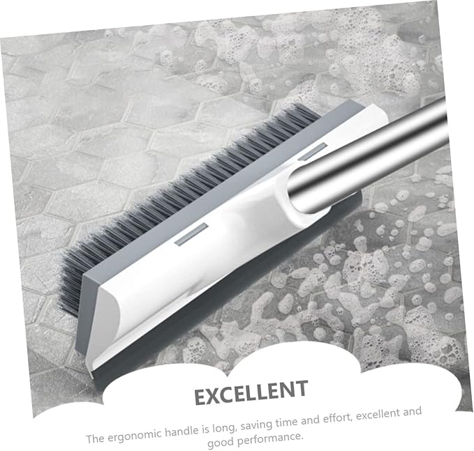 IMIKEYA Household Floor Scrubbing Brush with Long Handle Stiff Bristles for Bathroom and Tile Cleaning Versatile Grout and Floor Brush for Deep Cleaning