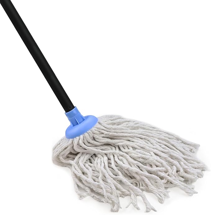 Indoor Mop for Floor Cleaning - Cotton Mops for Floor Cleaning 52-inch Simple Mops for Cleaning Living Rooms Bathrooms and Kitchens.