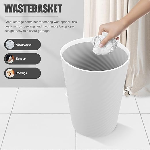 Alipis Plastic Wastebasket with Opening Sturdy Design for Home Office Versatile Litter Box for Compact Spaces for Bedrooms Bathrooms and Kitchens Great Housewarming