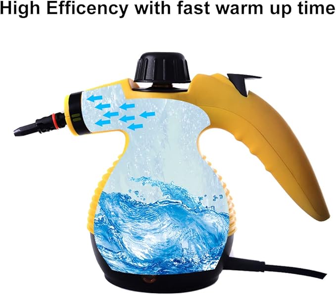 Steam Cleaner Handheld – Versatile Hand Held Steamer for Floor Upholstery and Grout Cleaning