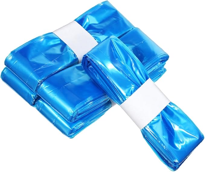 Homoyoyo Disposable Diaper Pail Bags Pe Odor-resistant Trash Bags 260mm X 7m Blue 5 Rolls for Diaper Disposal and Outdoor Rubbish Collection