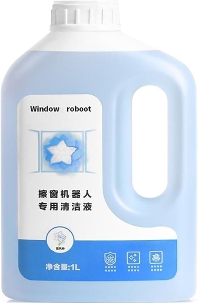 Window Cleaning Robot Cleaning Solution Compatible With ECOVACS Winbot W1 Pro/W2 Pro Omni/ W1/W1SPRO/W2/W2SPRO Glass Cleaner Liquid(1Pack)
