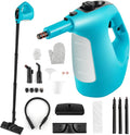 Goplus Handheld Steam Cleaner 1400W Pressurized Steam Cleaner w/Continuous Steam w/Unlimited Use Time 13.5 OZ Water Tank Child Lock &amp 14-Piece Accessory Kit Portable Chemical-Free Steamer Mop