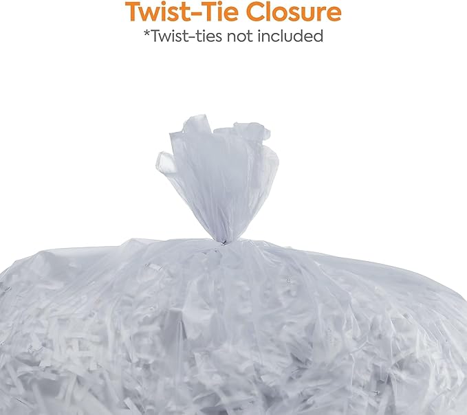 PROFESSIONAL Clear 40-45 Gallon Trash Bag 40-inch x 46-inch Low Density 0.8 mil 6 Rolls/Box 150 Bags/Box