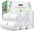 8 Gallon 330 Counts Unscented Medium Trash BagsFit 78910 Gal Garbage Bags by Teivio 30 Liter Thick Bathroom Can Bin LinersPlastic Bags for Home Office Kitchen Clear