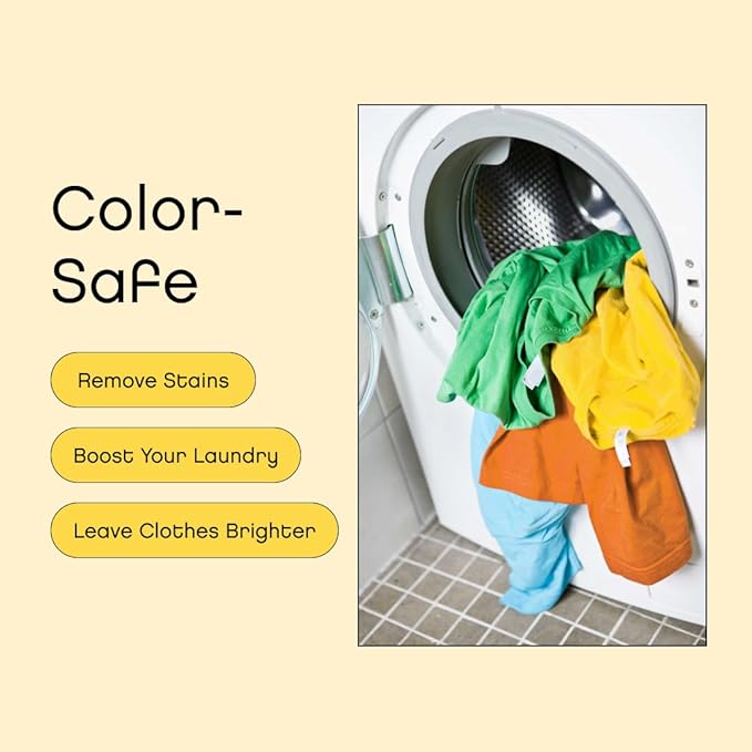 AspenClean | Unscented Oxygen Bleach Powder | Color Safe Laundry Stain Remover | Bleach Alternative | EWG Verified™ Hypoallergenic Non-Toxic | 45 Loads