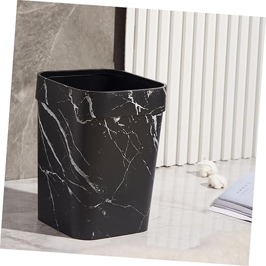 Capacity Square Waste Basket Plastic Office Trash Can Bathroom Accessories Decor
