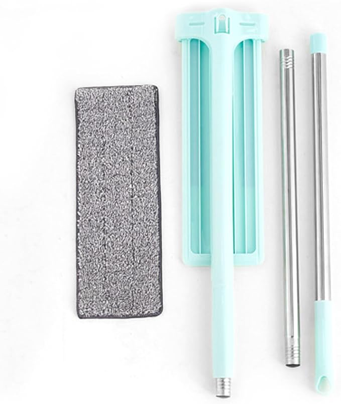Mop Hand Wash Free 360° Rotatable Long Handle Wet Dry Use Floor Flat Mop for Home Bedroom