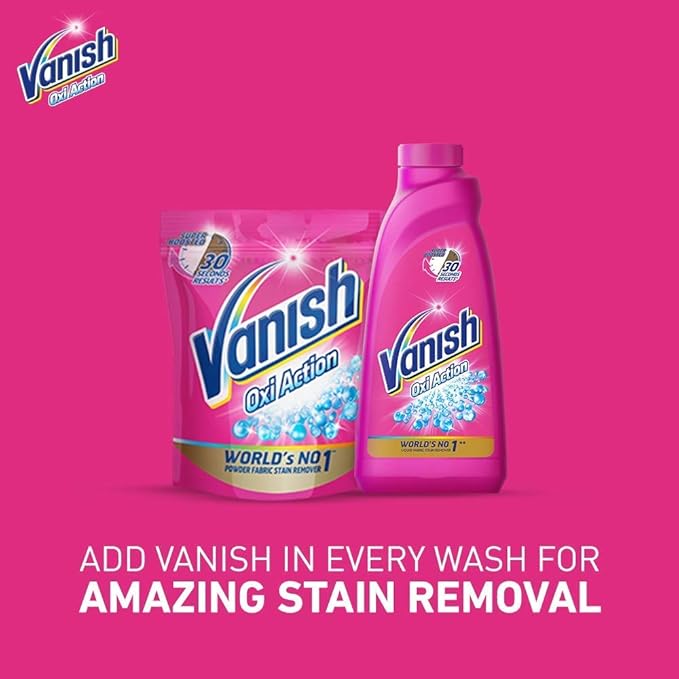 Vanish Oxi Action Stain Remover Washing Liquid - 400 ml (Pack of 2)