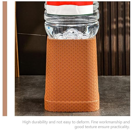 Zerodeko Orange Rattan Storage Bucket Large Capacity Waste Can Plastic Garbage Container Office Trash Bin Ash-bin