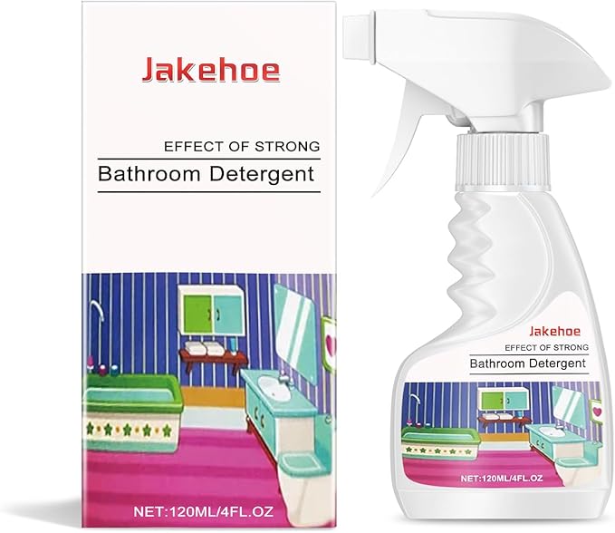 Bathroom Detergent Spray 4 FL OZ Glass and Tile CleanerBathroom Cleaning Water Stain Cleaning